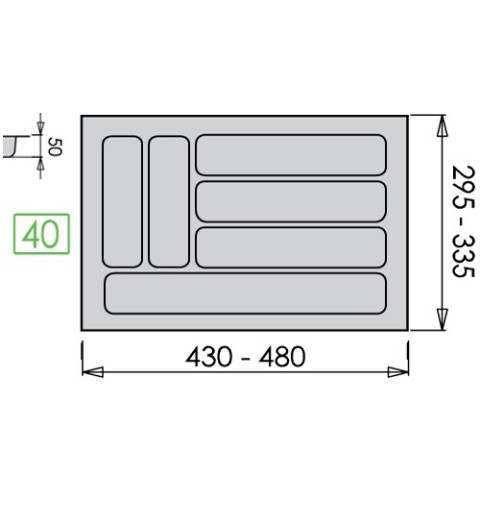 CUBERTERO N05 4TH M-30 NOBAT GRIS