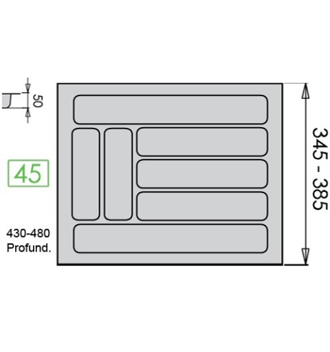 CUBERTERO N05 4TH M-30 NOBAT GRIS