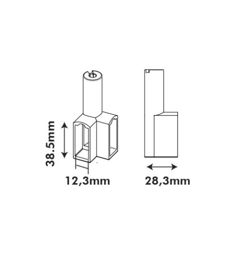 SOPORTE TUBO ANGULO B/RECTANGU N05