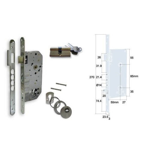 CERRADURA N05 SEG NX200 50/85 60 HN