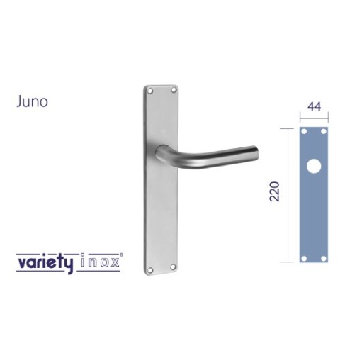 MANIVELA VARIETY TUBULAR JUNO´19/R CON PLACA CUADRADA INOX