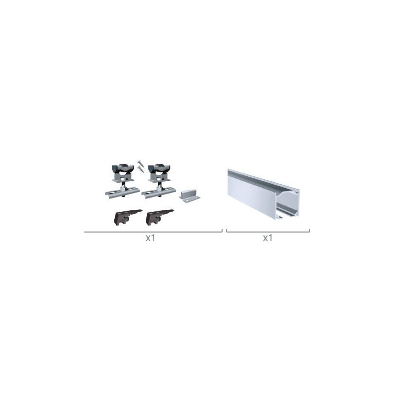 KIT CORREDERA SAHEC SF-E40 + ACCE ALU 2M