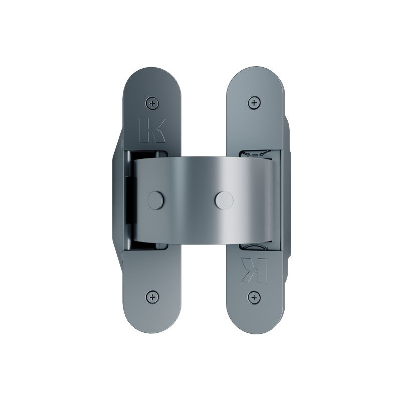 BISAGRA OCULTA AUTOCIERRE KIKER 60 KG CROMO SATINADO