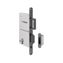 CERRADURA DE DOBLE GANCHO,TIRADOR RETRACTIL Y LLAVE PARA PUERTA CORREDERA