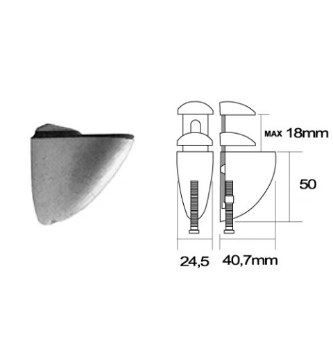 SOPORTE PELICANO N05 55X48MM NM JG-240,7X50MM