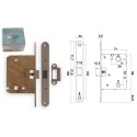 PICAPORTE N05 UNIF LATON 70mm CENTRADO