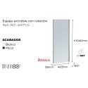 ESPEJO EXTRAIBLE INTOO MOCA M-423MM