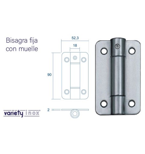 MODULARES VARIETY BISAGRA CON MUELLE EM007
